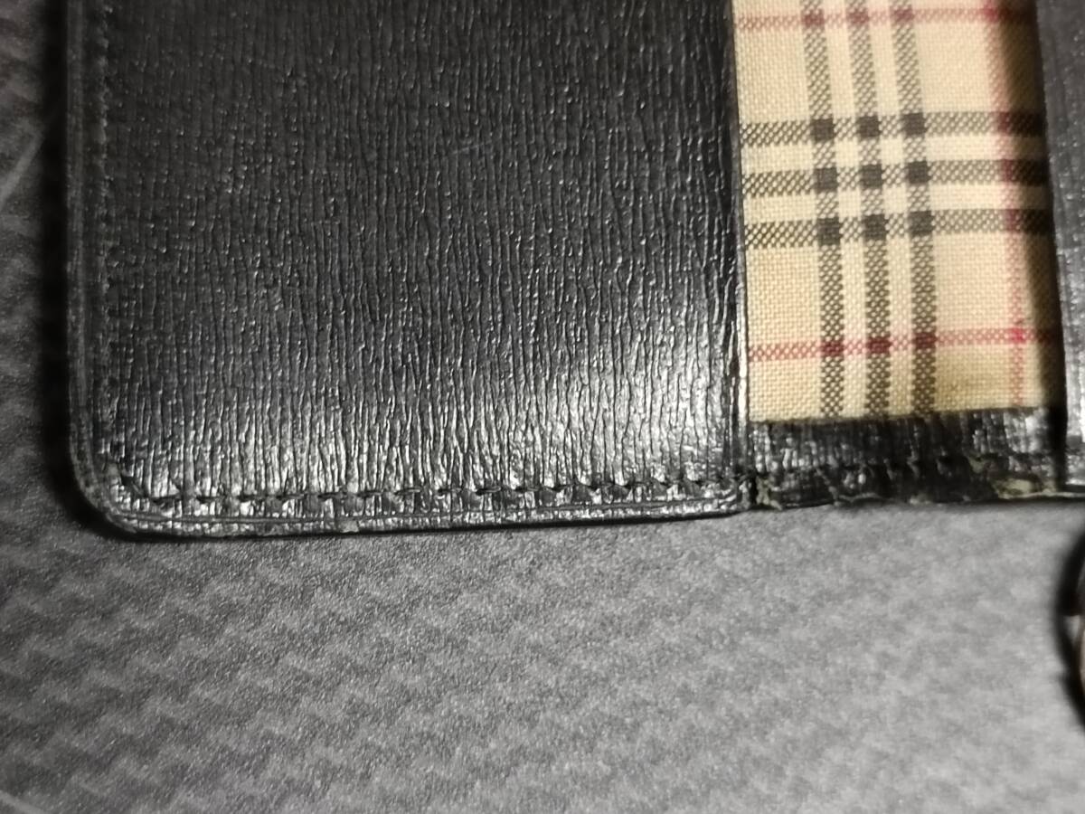 BURBERRY　キーケース　レザー/BLK/無地　メンズ_画像7