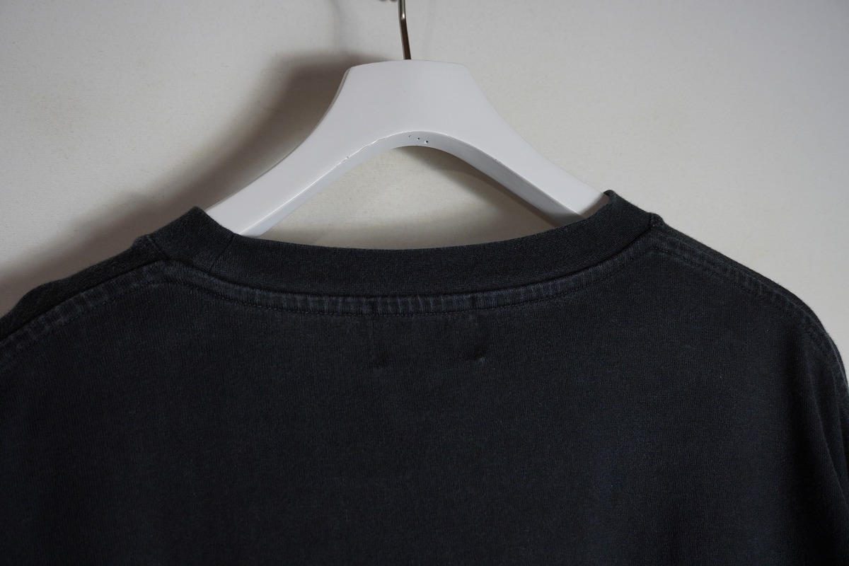 正規 EVCON エビコン ロング スリーブ 長袖 Tシャツ スウェット クルーネック コットン 211-91102 黒 ブラック サイズ3 本物 815P_画像4