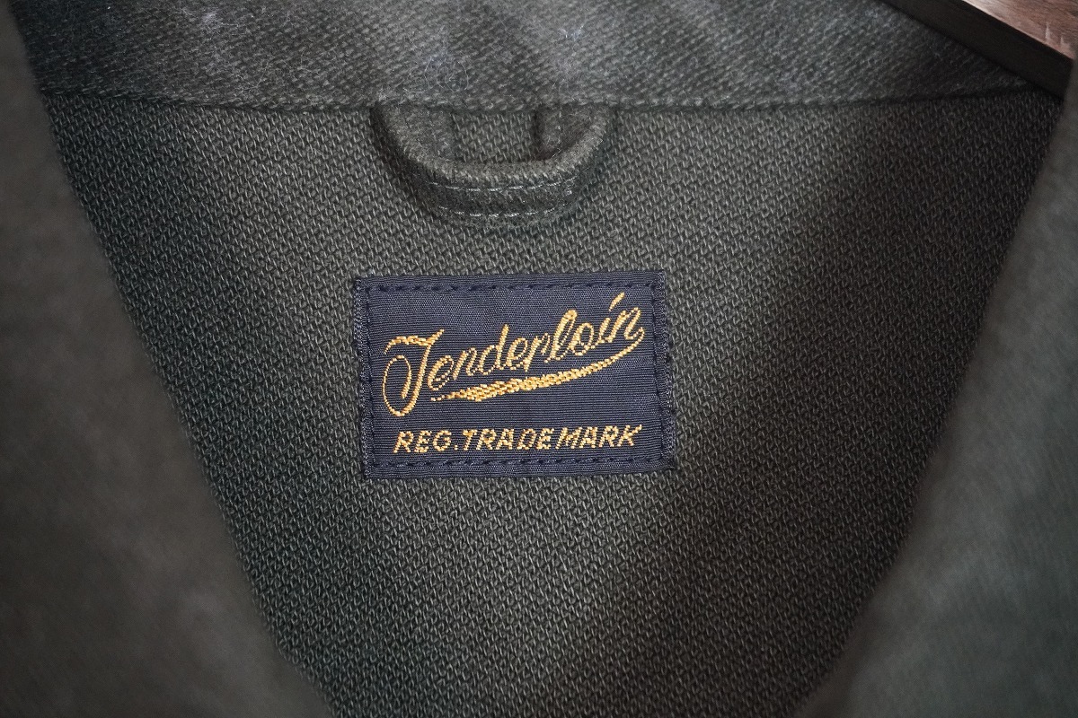 希少 正規 TENDERLOIN テンダーロイン T-MOLESKIN JKT モールスキン ジャケット ブルゾン コットン ロングスリーブ 緑 S 本物 1026P★2_画像5