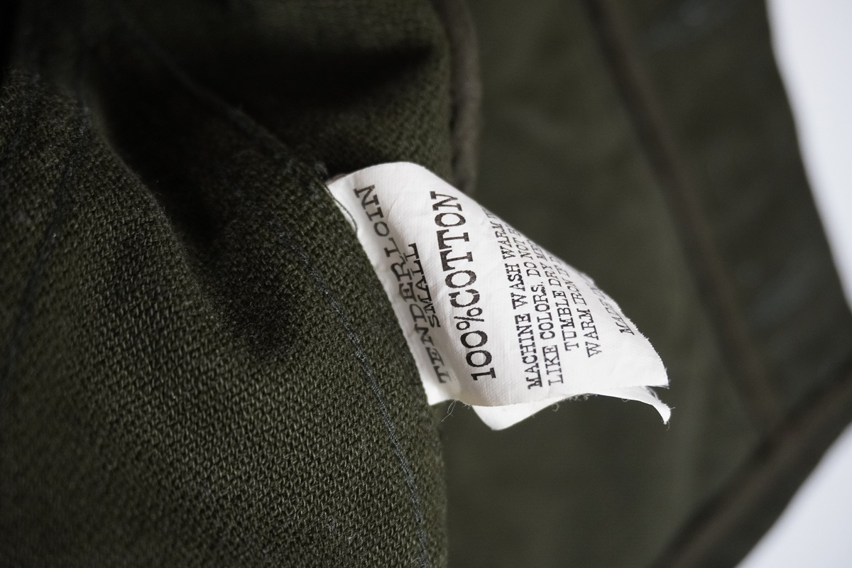 希少 正規 TENDERLOIN テンダーロイン T-MOLESKIN JKT モールスキン ジャケット ブルゾン コットン ロングスリーブ 緑 S 本物 1026P★2_画像7