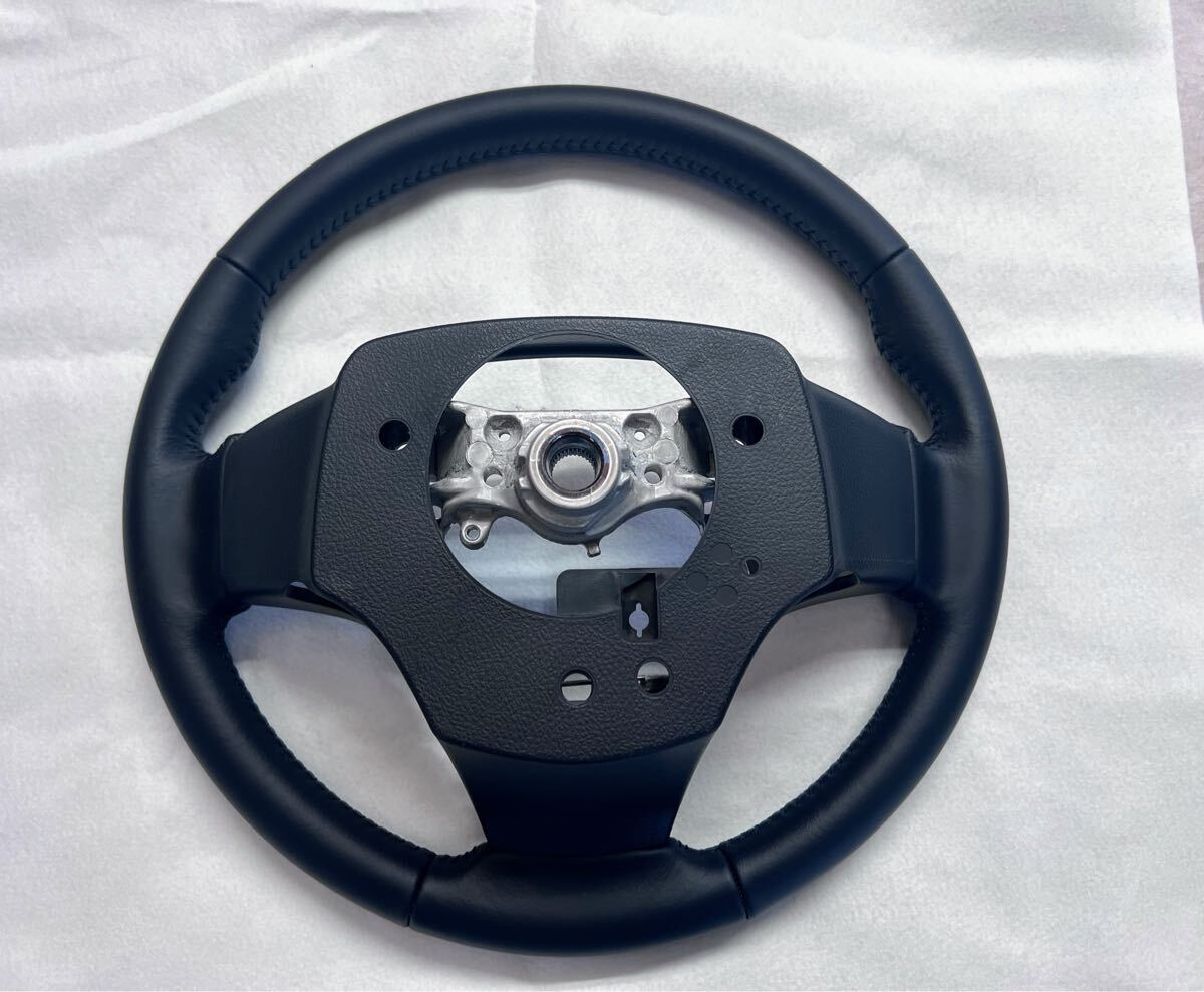 新車外し トヨタ 80系 ノア ヴォクシー エスクァイア 60 ハリアー レザー 純正ステアリング ハンドル GS120-05940_画像2