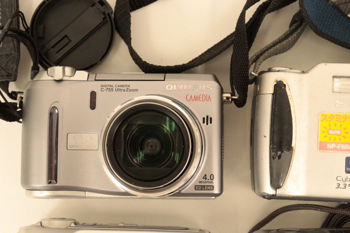 ★デジカメ 10点まとめ OLYMPUS SONY FUJIFILM CANON NIKON SANYO MINOLTA C-755 DSC-S70 FINEPIX 1200 CLIP-IT 50 FE-280_JID_C1002-I007 _画像2