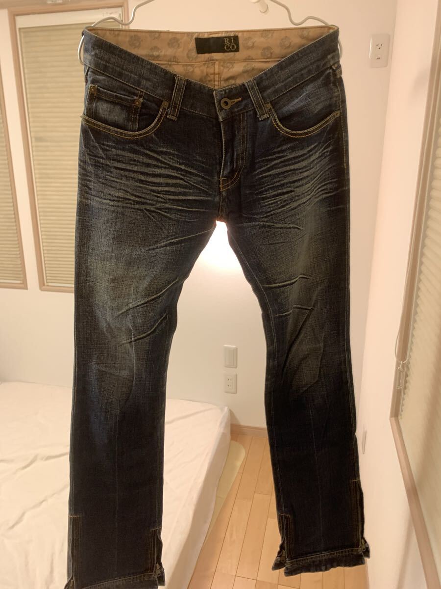 RICO JAMARICO リコ ジップ ジッパー デニムパンツ ラウンジリザード ファクトタム リチウムオム ルードギャラリー プレッジ グラム glamb_画像1