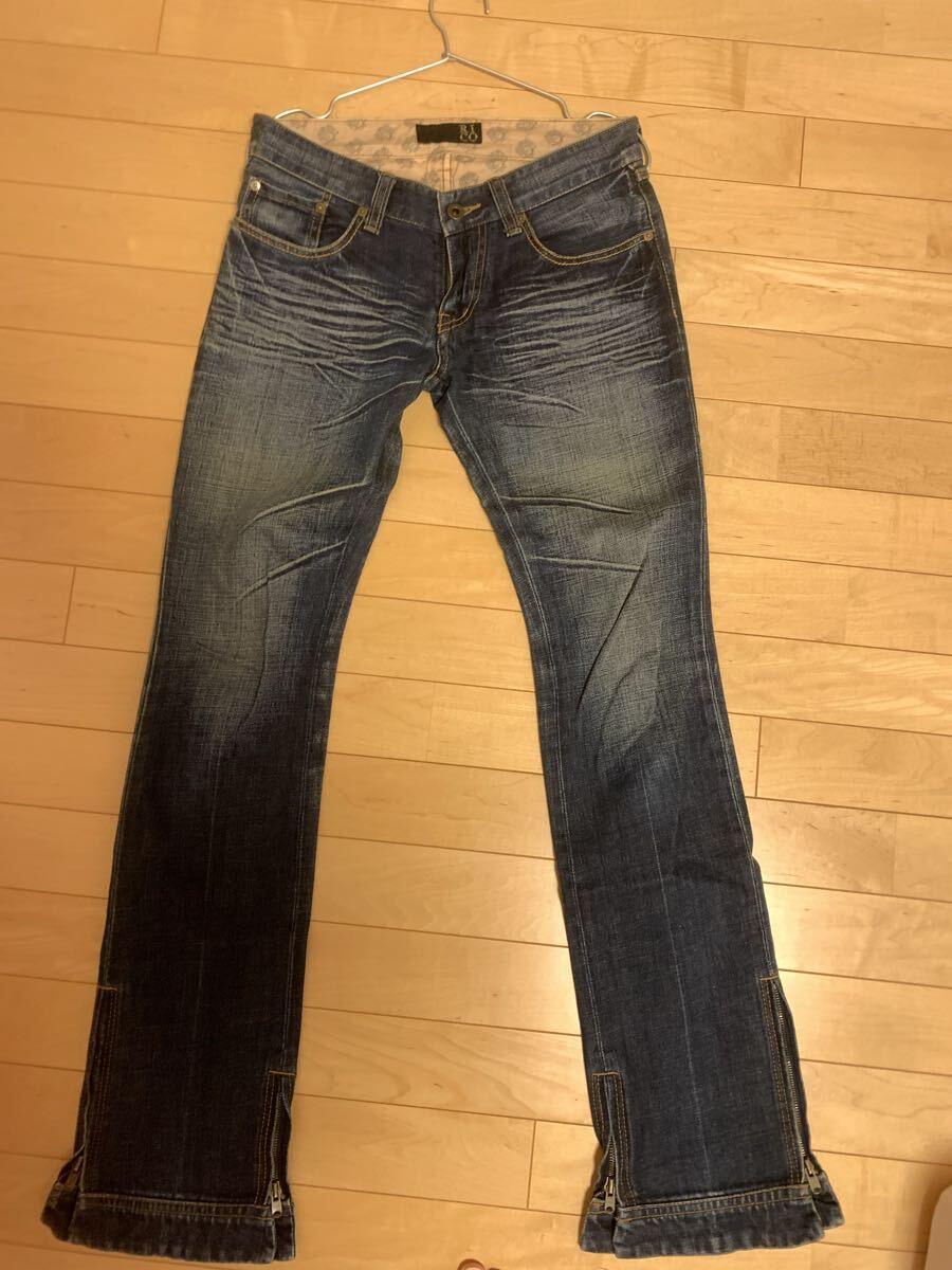 RICO JAMARICO リコ ジップ ジッパー デニムパンツ ラウンジリザード ファクトタム リチウムオム ルードギャラリー プレッジ グラム glamb_画像3