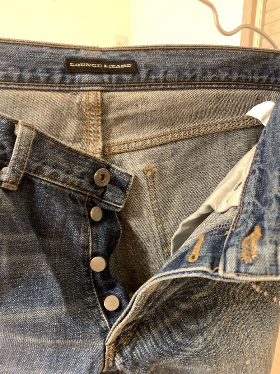 ラウンジリザード LOUNGE LIZARD ペイント ダメージ デニム ファクトタム ステュディオス ナンバーナイン ルードギャラリー プレッジ glamb_画像5
