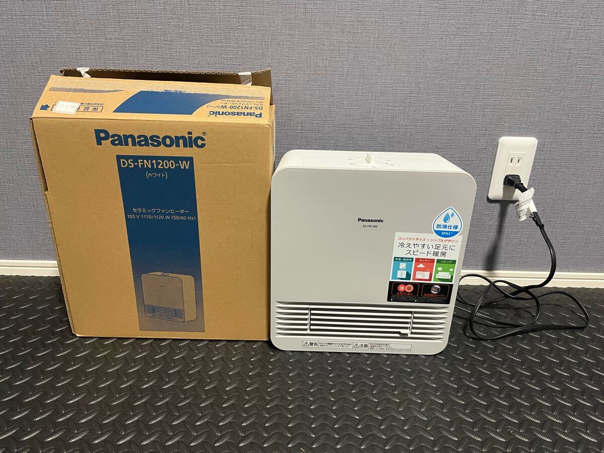 パナソニック Panasonic セラミックファンヒーター DS-FN1200-W ホワイト ファンヒーター_画像1