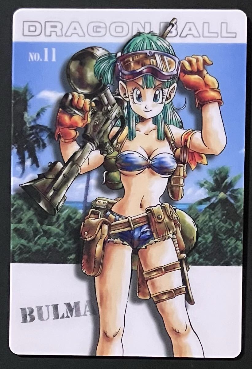 即決 ドラゴンボール グミカード No.11 ブルマ 復刻版 (裏面青)_画像1
