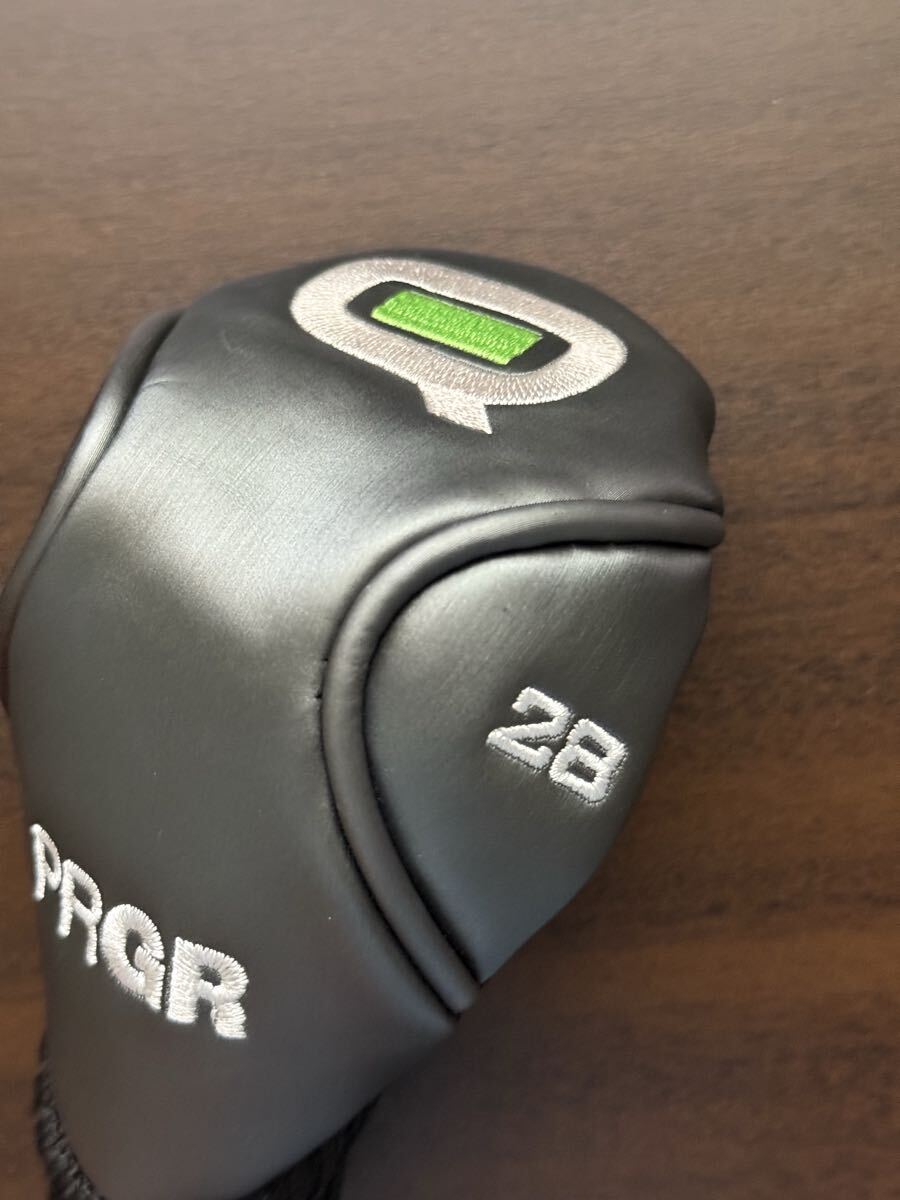 【状態良好】 PRGR プロギア Q ユーティリティ用 ヘッドカバー 28° _画像2