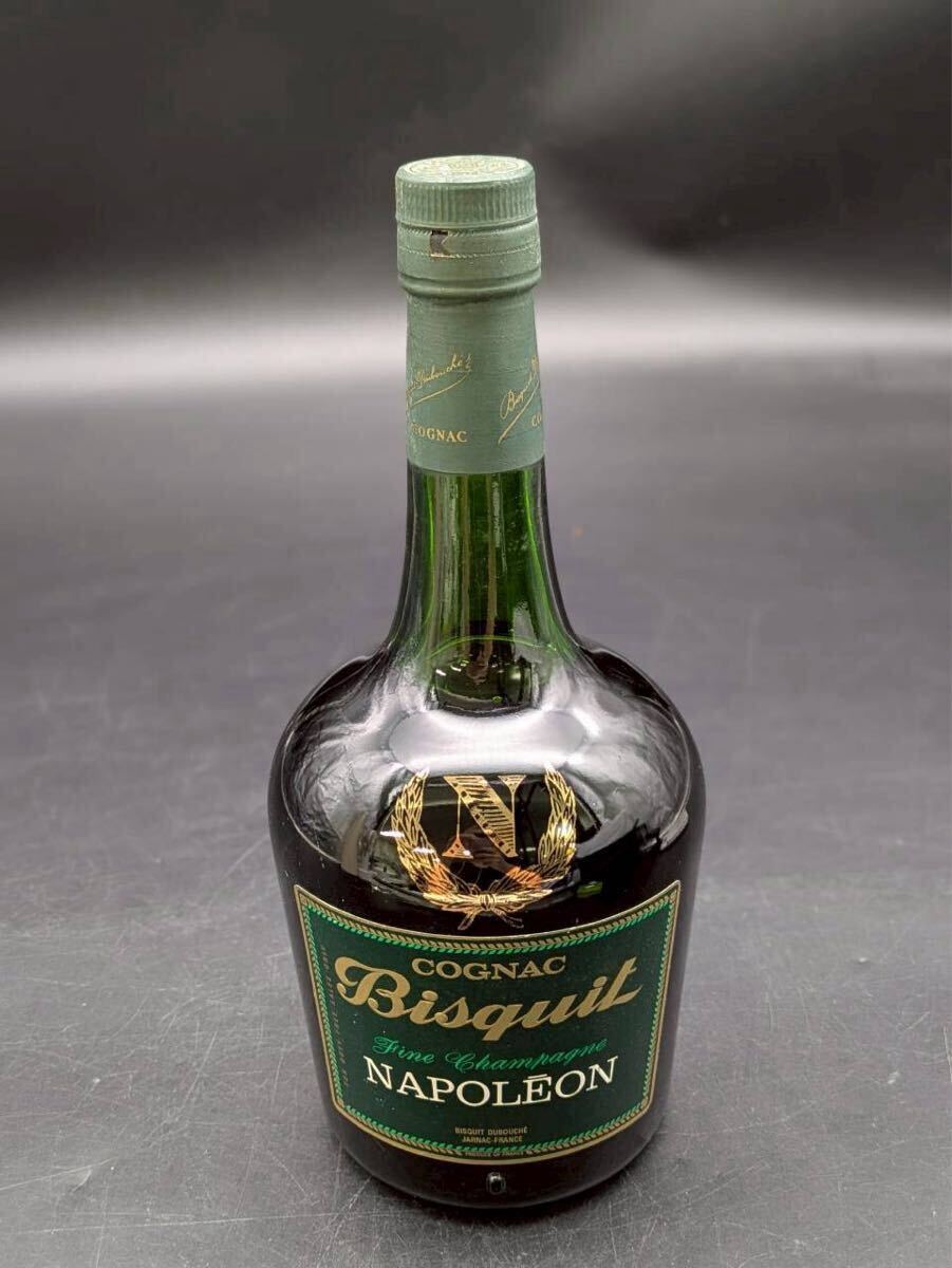 夏本　10月　No.30 Bisquit NAPOLEON ビスキー　ナポレオン　コニャック ブランデー FINE Champagne 700ml 40% 古酒　汚れあり　未開栓_画像1