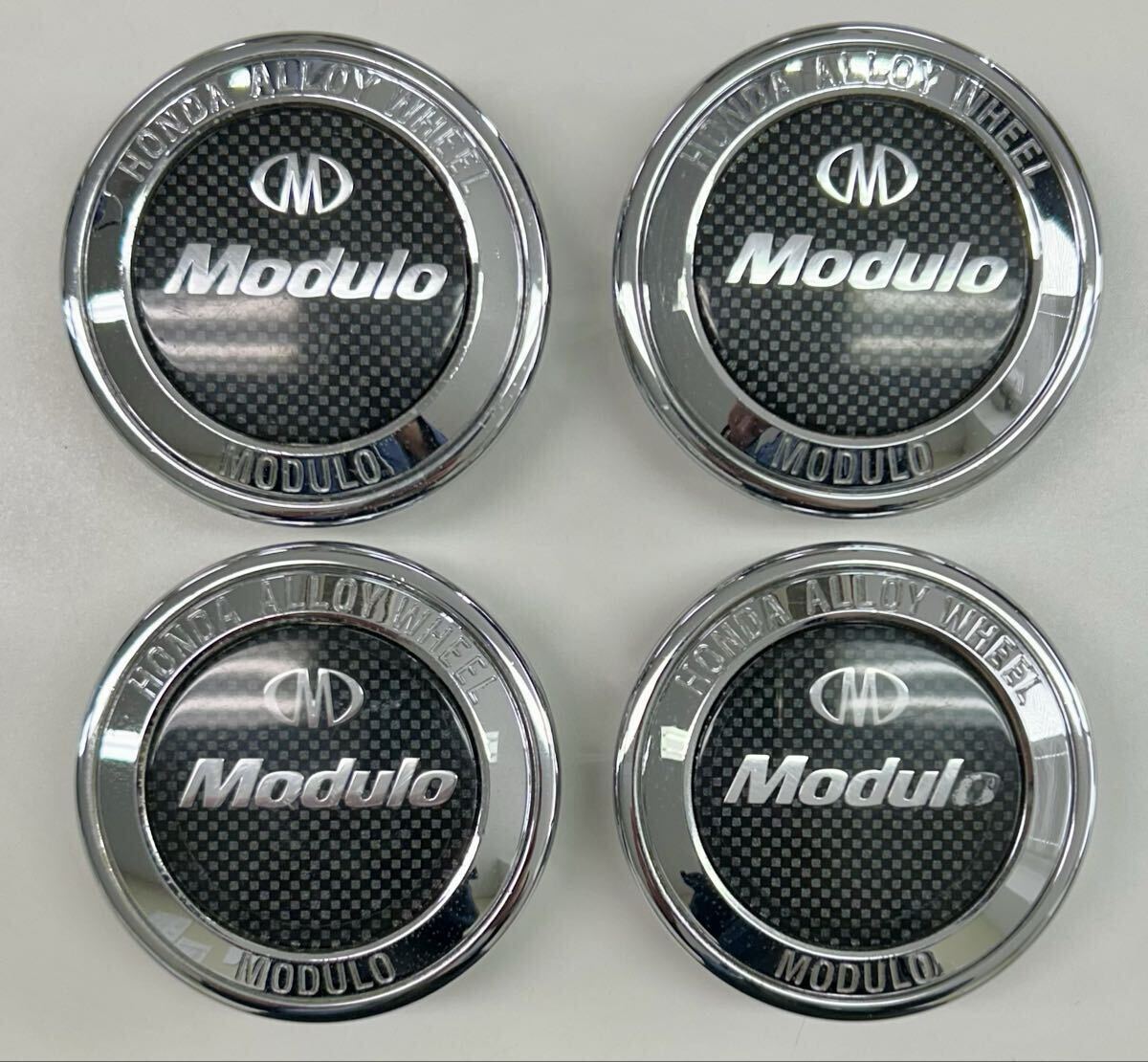 即決 送料無料 ホンダ Moduloモデューロ 純正アルミホイール用センターキャップ 69mm 08W40-TB6-B000-04 中古_画像1