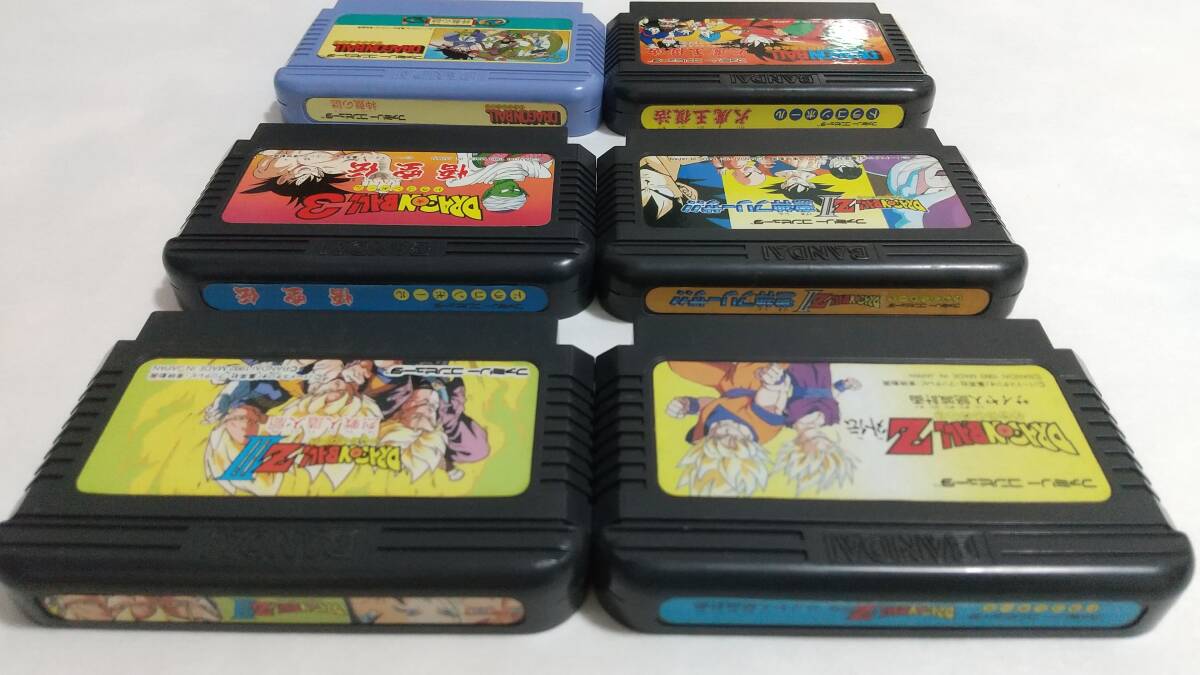 【送料込み】FC　ドラゴンボール 神龍の謎 & 大魔王復活 & 悟空伝 & ZⅡ激神フリーザ & ZⅢ 烈戦人造人間 & 外伝 サイヤ人絶滅計画_画像2