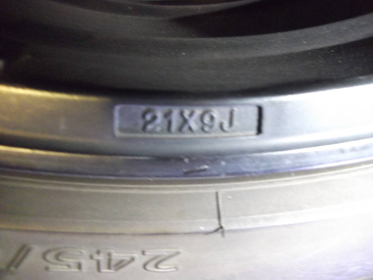 Q-1104 шина магазин 245/40ZR21 установлены aluminium 4шт.@(9J 114.3 5 дыра +40)② доставка отдельно