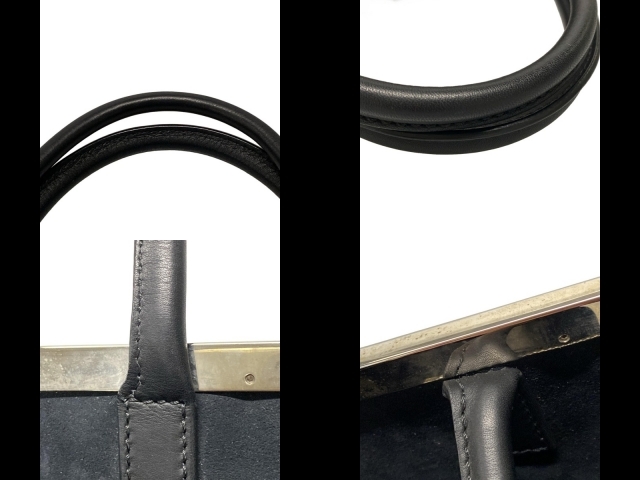 フェンディ FENDI ハンドバッグ 8BH250 トゥージュール レザー グレー×ダークブラウン×黒 バッグ_画像9