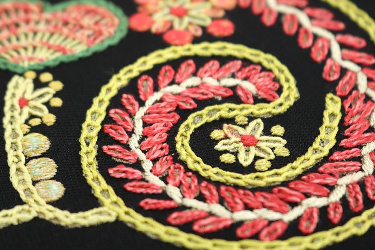 和遊館 ONK2597 京都 コマキ 刺繍 九寸 名古屋帯 猫_画像7