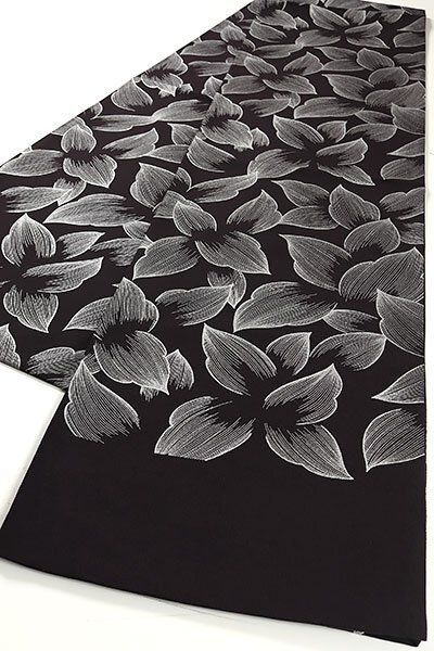 和遊館 OFK2168 正絹 銀彩 染め 高級 袋帯植物模様_画像1