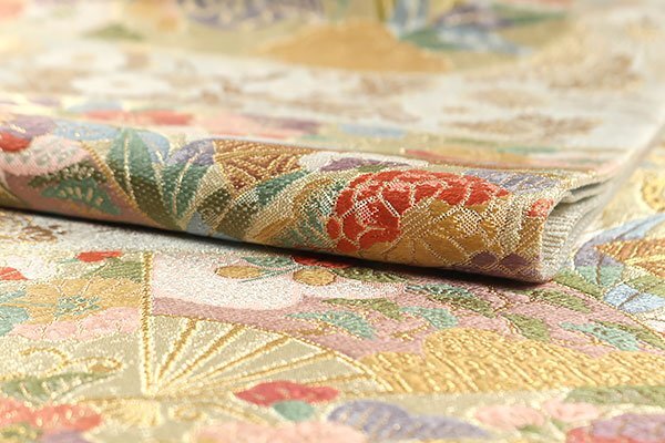 和遊館 OFK2070 西陣 橋本テル織物 高級 袋帯 桃山つづれ_画像3