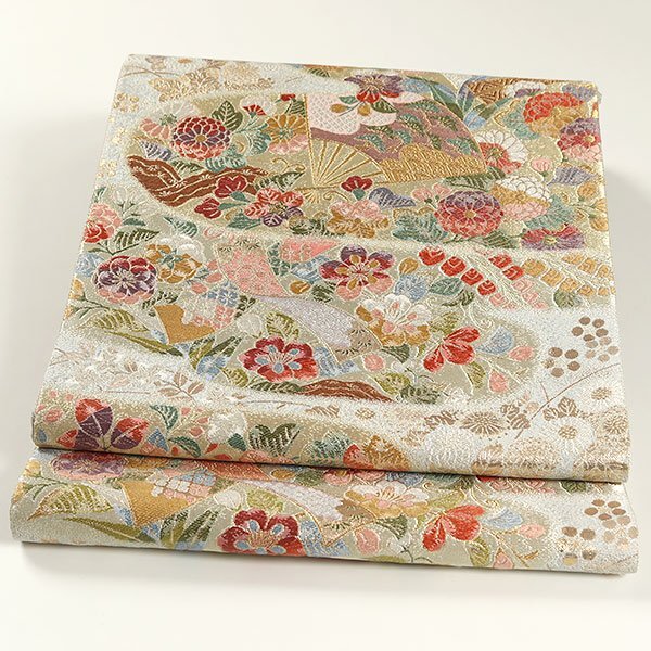 和遊館 OFK2070 西陣 橋本テル織物 高級 袋帯 桃山つづれ_画像2