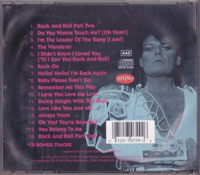 GARY GLITTER / ROCK AND ROLL　GARY GLITTER'S GREATEST HITS /US盤/中古CD!!82127/C_画像5