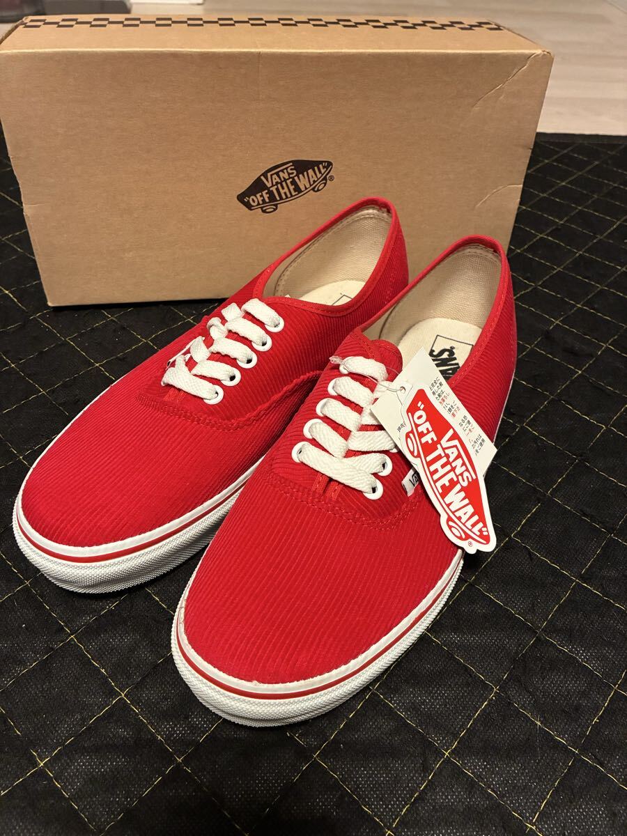 ★未使用品バンズ オーセンティック28センチ赤　VANS Authentic★送料無料_画像1