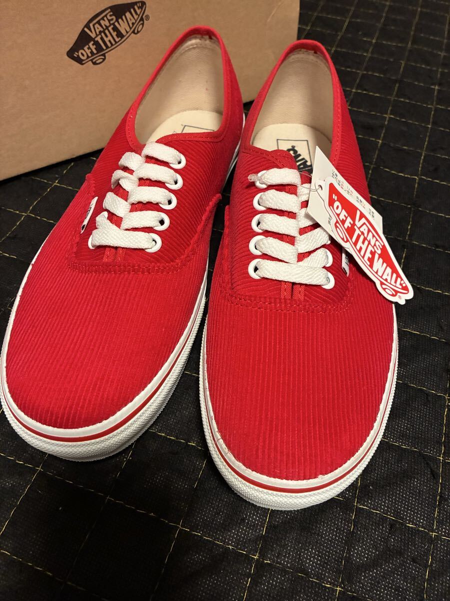 ★未使用品バンズ オーセンティック28センチ赤　VANS Authentic★送料無料_画像2