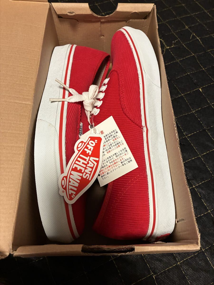 ★未使用品バンズ オーセンティック28センチ赤　VANS Authentic★送料無料_画像8