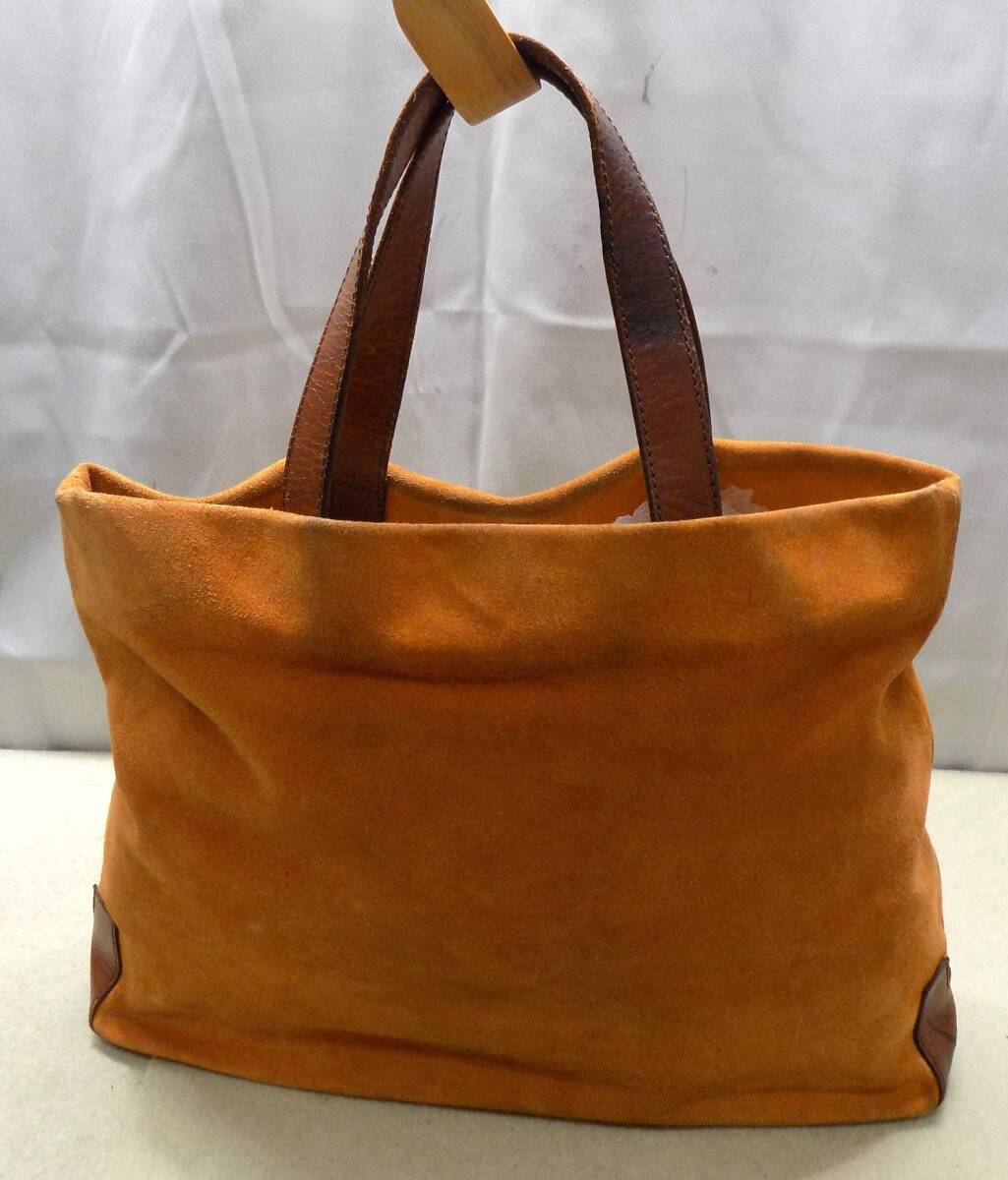 HIROFU ヒロフ　バックスキン＆革　トートバッグ　MADE IN ITALY_画像2