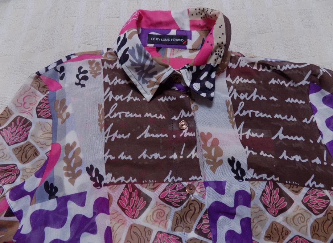 美品 LF BY LOUIS FERAUD　総柄チュニック 38_画像3