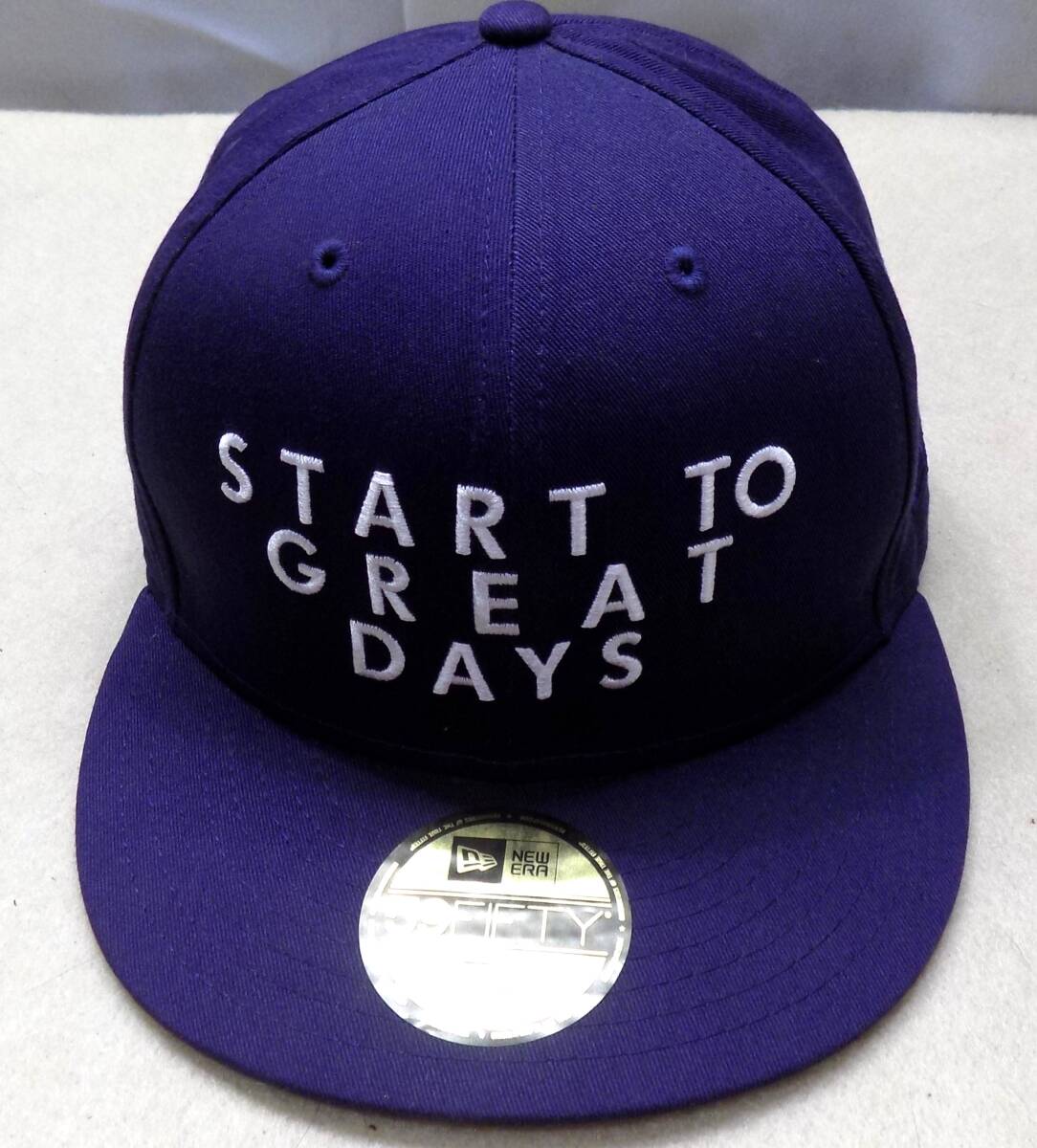 ニューエラ×ロデオクラウンズ　紺キャップ 7 3/8(58.7cm) ★START TO GREAT DAYS_画像1