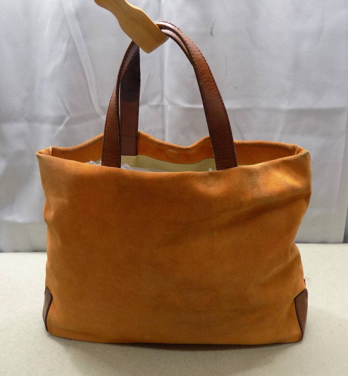 HIROFU ヒロフ　バックスキン＆革　トートバッグ　MADE IN ITALY_画像1