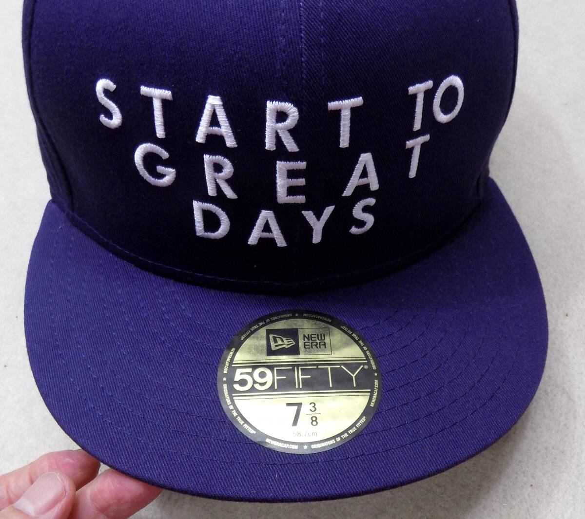 ニューエラ×ロデオクラウンズ　紺キャップ 7 3/8(58.7cm) ★START TO GREAT DAYS_画像4