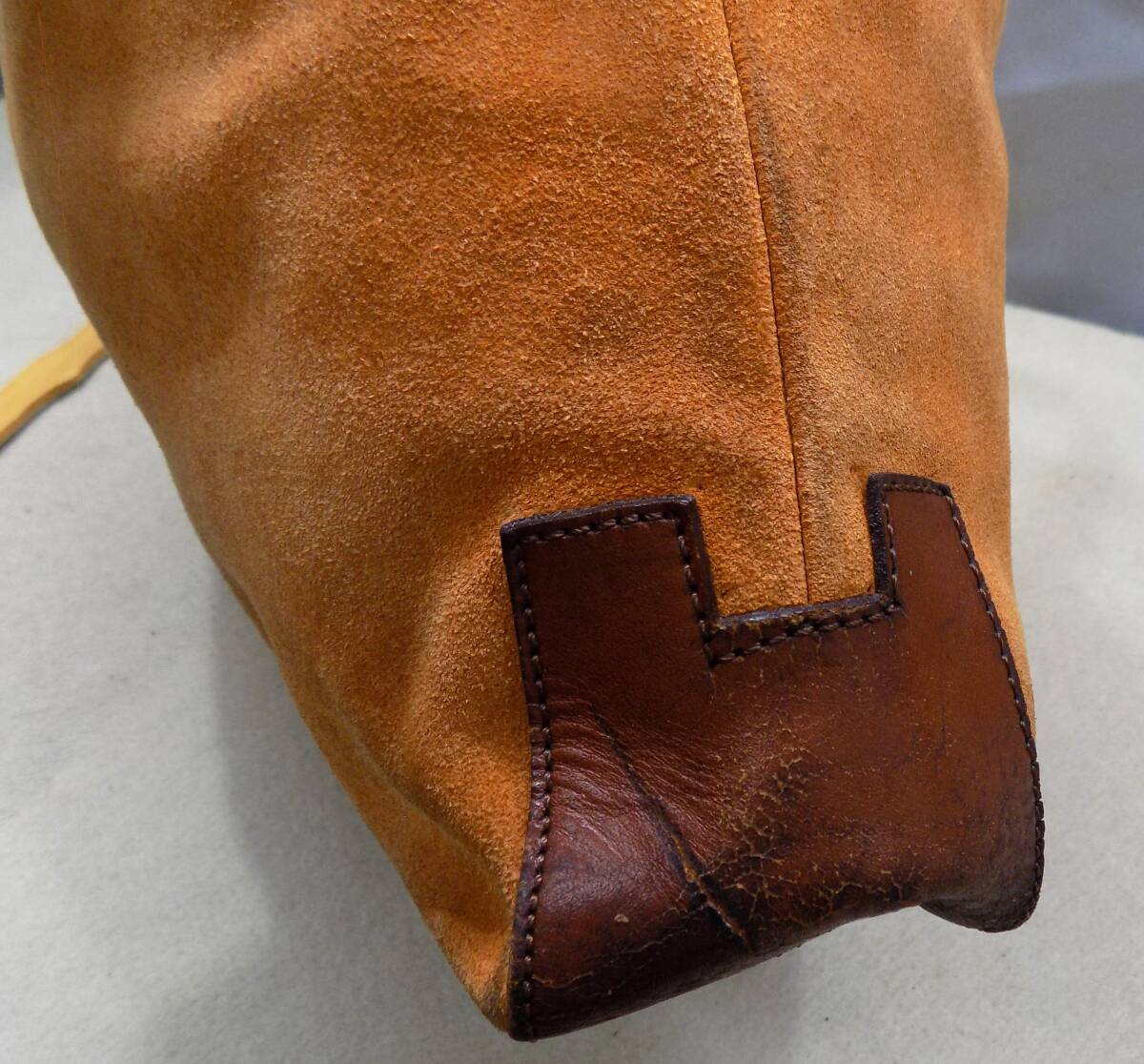 HIROFU ヒロフ　バックスキン＆革　トートバッグ　MADE IN ITALY_画像6