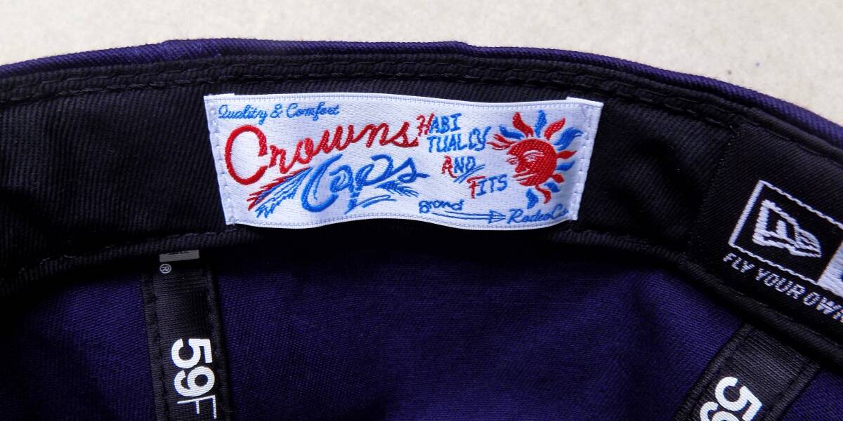 ニューエラ×ロデオクラウンズ　紺キャップ 7 3/8(58.7cm) ★START TO GREAT DAYS_画像7