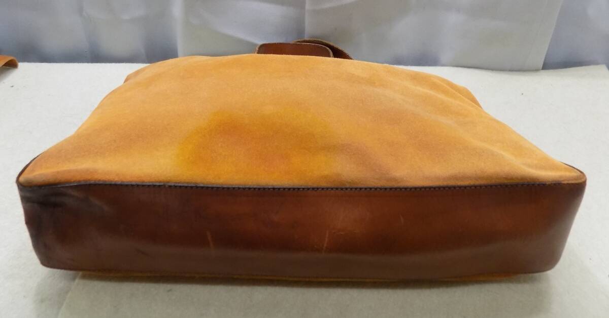 HIROFU ヒロフ　バックスキン＆革　トートバッグ　MADE IN ITALY_画像5