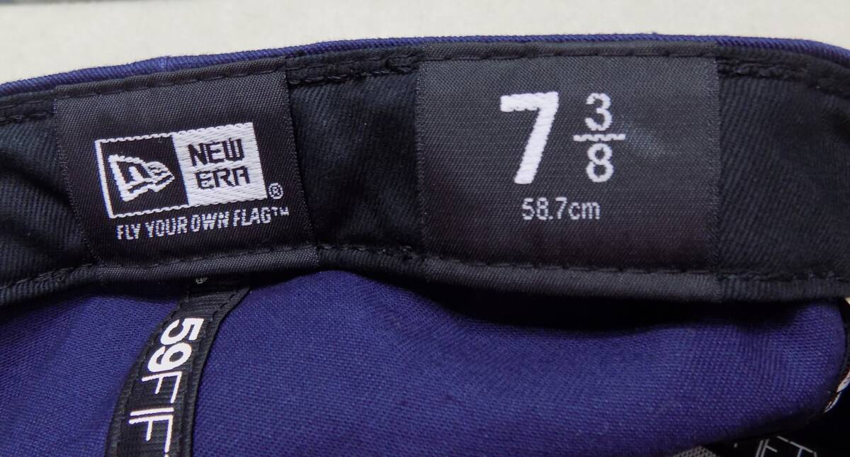 ニューエラ×ロデオクラウンズ　紺キャップ 7 3/8(58.7cm) ★START TO GREAT DAYS_画像8