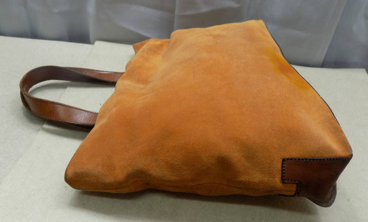 HIROFU ヒロフ　バックスキン＆革　トートバッグ　MADE IN ITALY_画像4