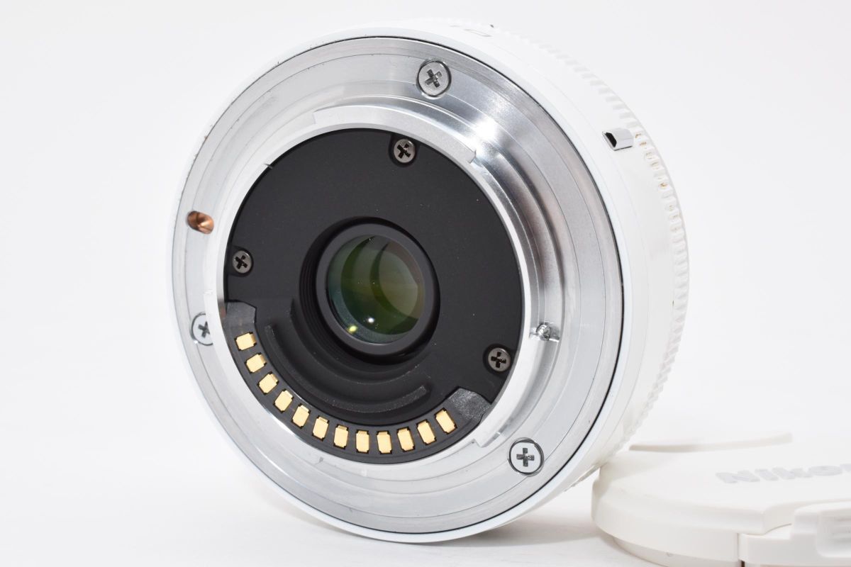 ニコン Nikon 1 NIKKOR 10mm F2.8 ホワイト ★前後キャップ付属★★ LL38#5711_画像5