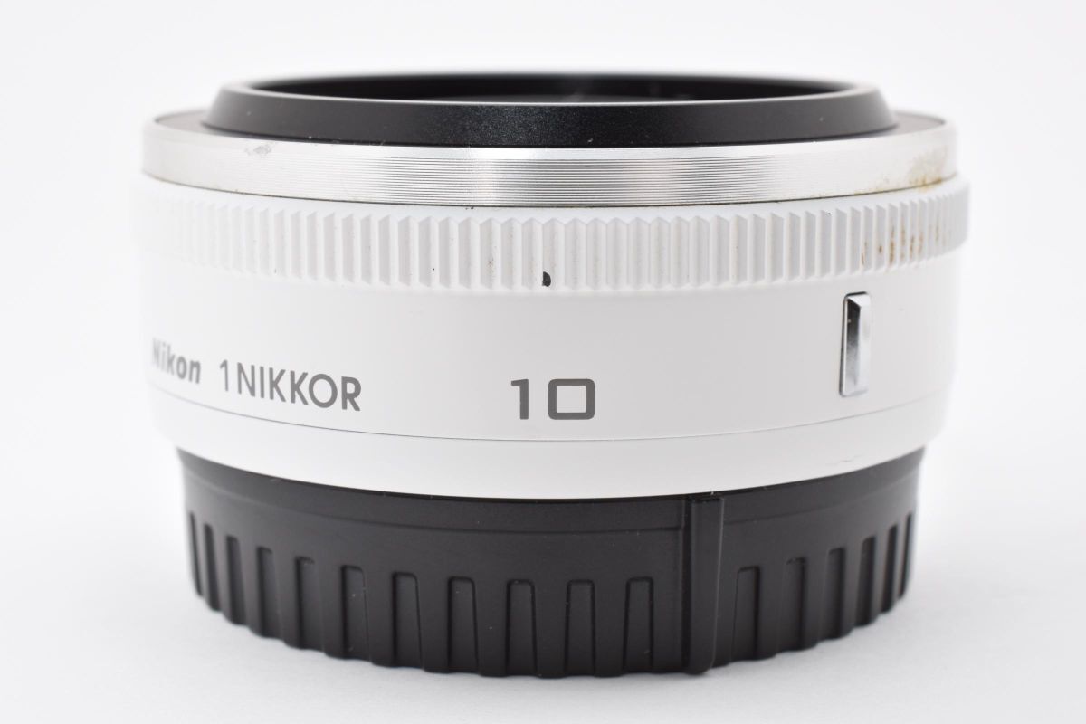 ニコン Nikon 1 NIKKOR 10mm F2.8 ホワイト ★前後キャップ付属★★ LL38#5711_画像8