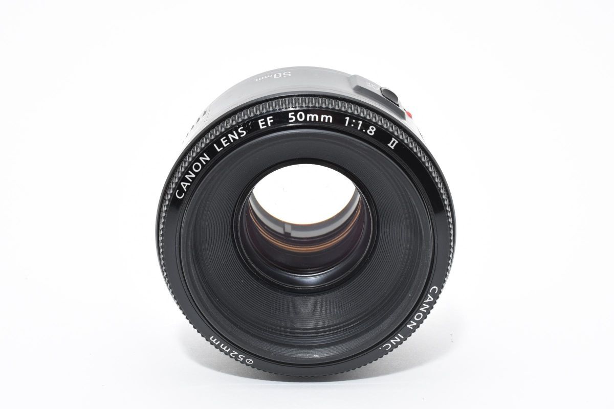 ★良品★キヤノン Canon EF 50mm F1.8 II《前後キャップ付属/動作品》★ LL22#5768_画像2
