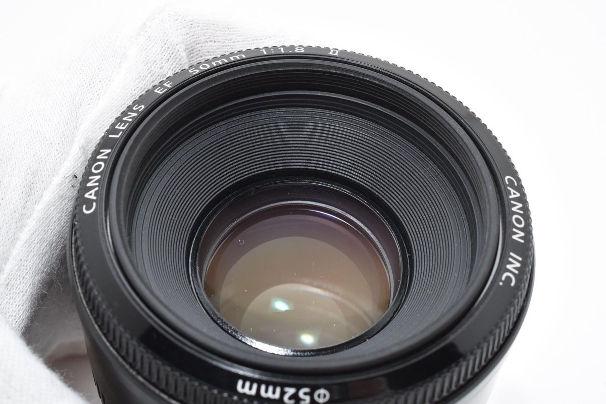 ★良品★キヤノン Canon EF 50mm F1.8 II《前後キャップ付属/動作品》★ LL22#5768_画像10