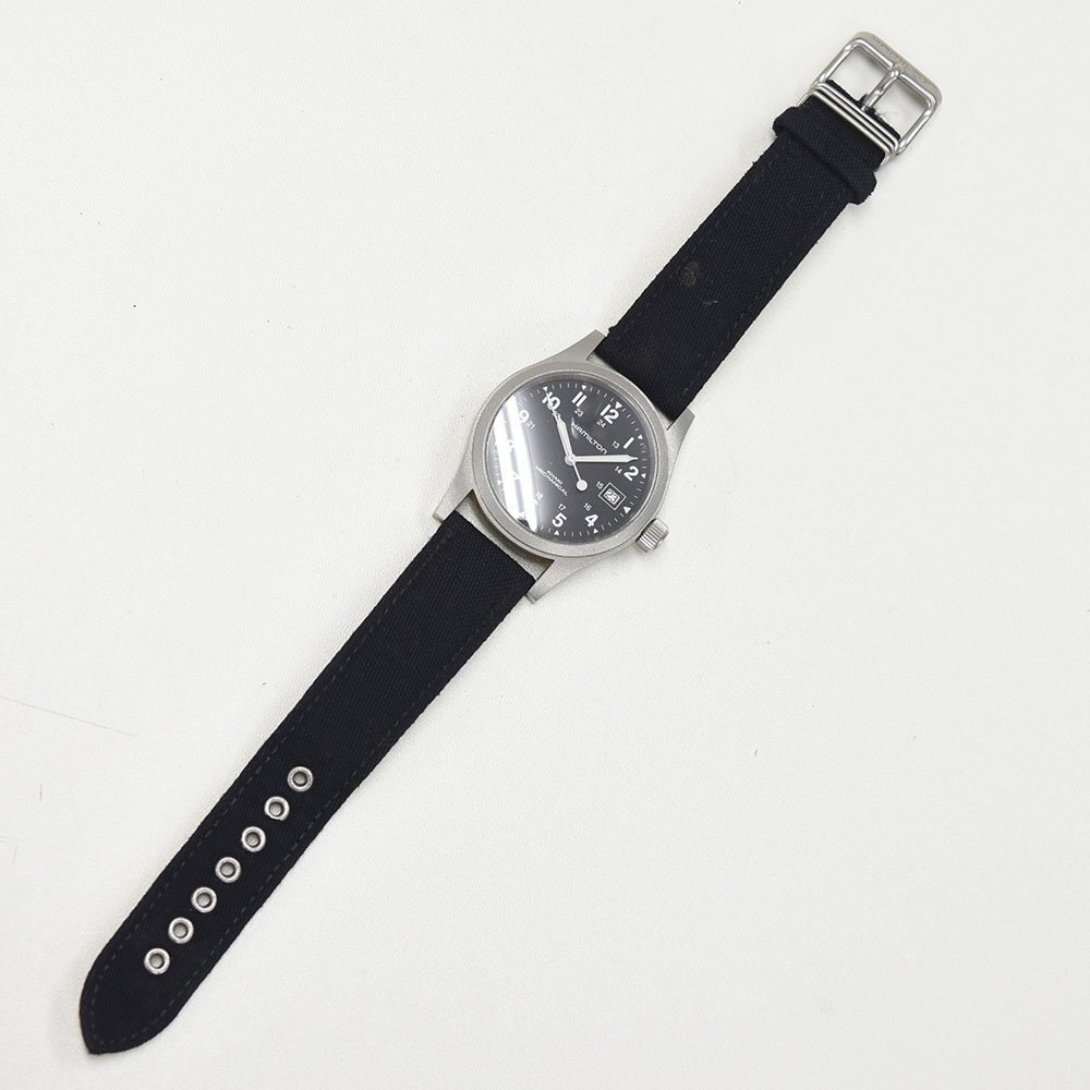 1円 可動品 腕時計 ハミルトン HAMILTON カーキ H694190 機械式 手巻き メンズ 同梱不可