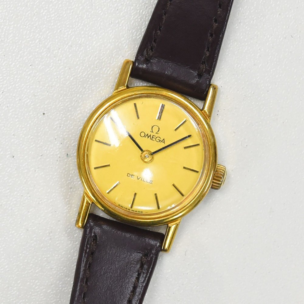 1円 可動品 腕時計 オメガ OMEGA デビル デヴィル 機械式 手巻き レディース 同梱不可_画像1