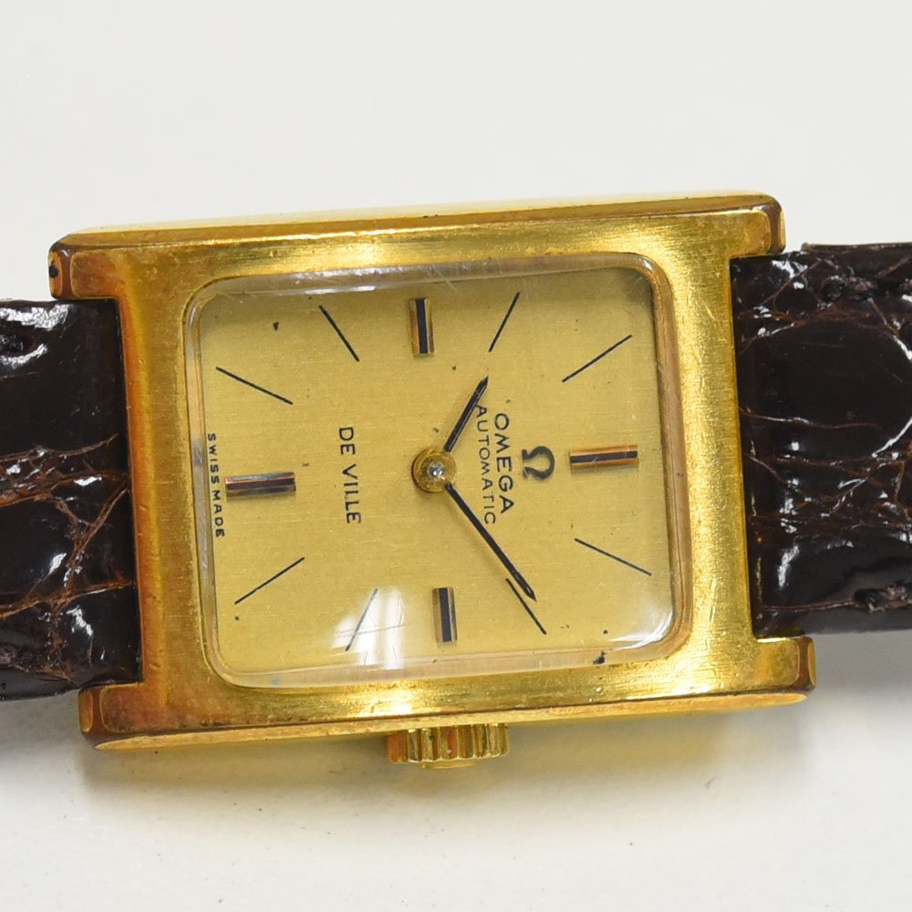 1円 可動品 腕時計 オメガ OMEGA デビル デヴィル 機械式 自動巻 レディース SS 同梱不可_画像3