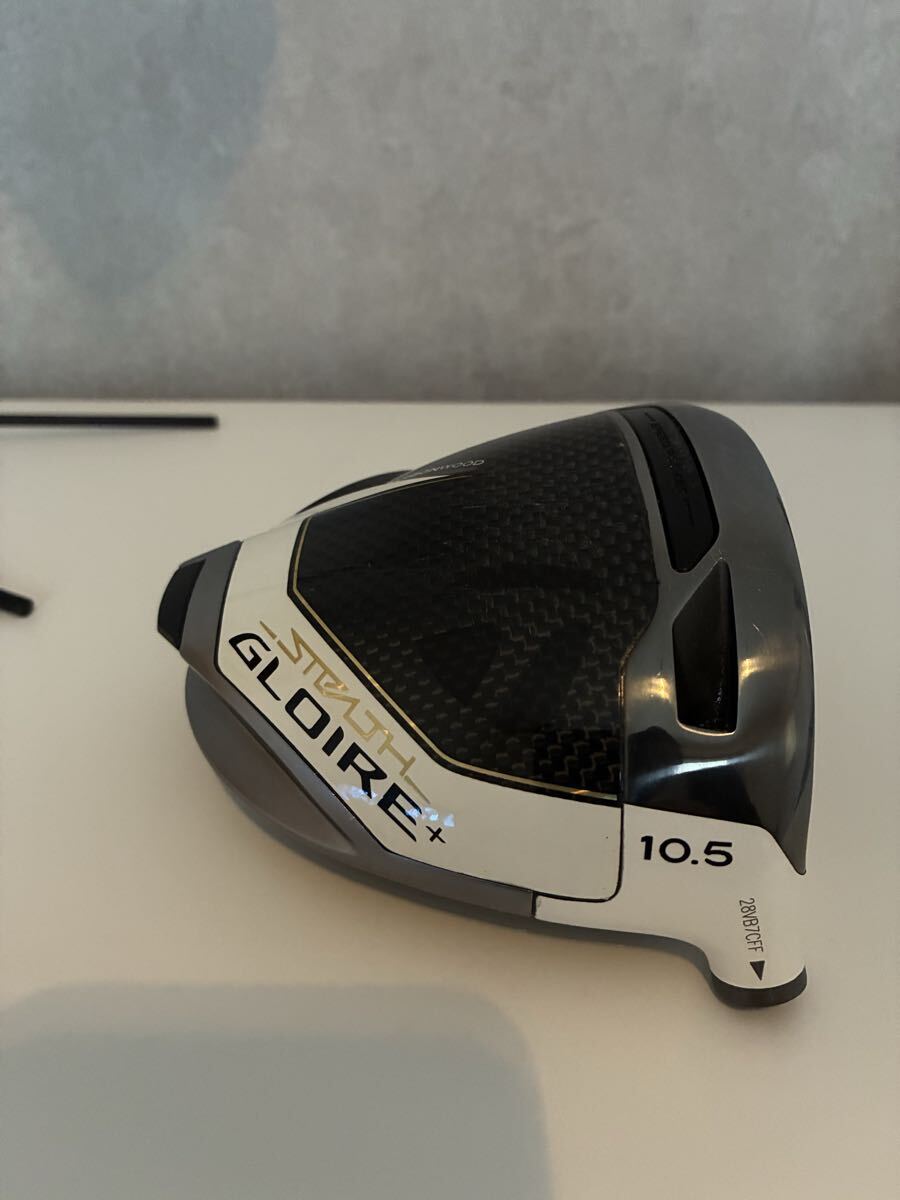 テーラーメイド Taylormade ステルスグローレプラス　stealth GLOIRE＋　ドライバー10.5° ヘッドのみ 日本仕様　　新品ヘッドカバー付　_画像2