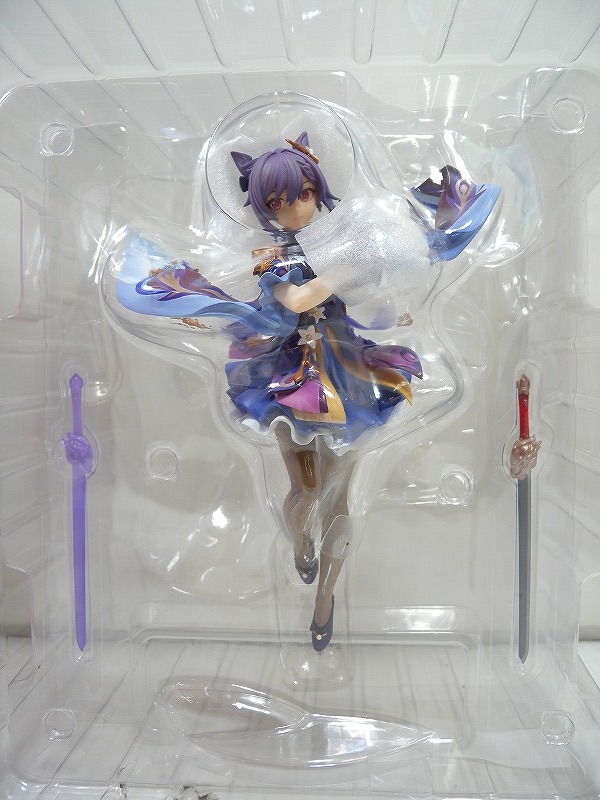 HK7009★APEX エーペックス 原神 刻晴 霆霓快雨Ver. 1/7スケール フィギュア ※汚れ/保管臭有/状態未チェック 現状渡し【ジャンク】_画像2