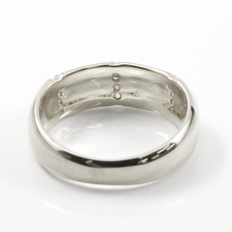 婚約指輪 リング シルバー925 キュービックジルコニア エンゲージリング 指輪 幅広 サテン仕上げ ピンキーリング sv925 レディース_画像3