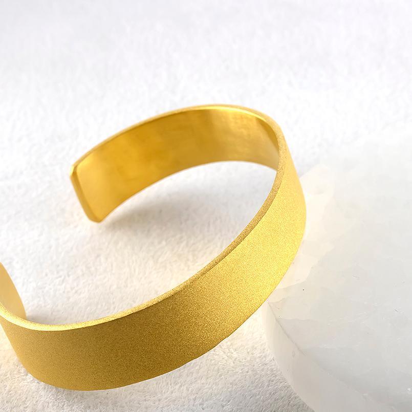 24金 バングル ブレスレット 純金 鍛造 造幣局検定刻印付 メンズ 幅15ミリ 18cm 金 ゴールド 24K k24 ダイヤモンドダスト シンプル_画像4