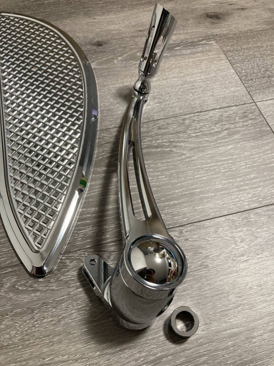 即納　ハーレー　フロアボード　シフター　ブレーキ　セット　ツーリング 　 FLHR FLHX FLHTCUフットペグ メッキ　ソフテイル バガー　1_画像4