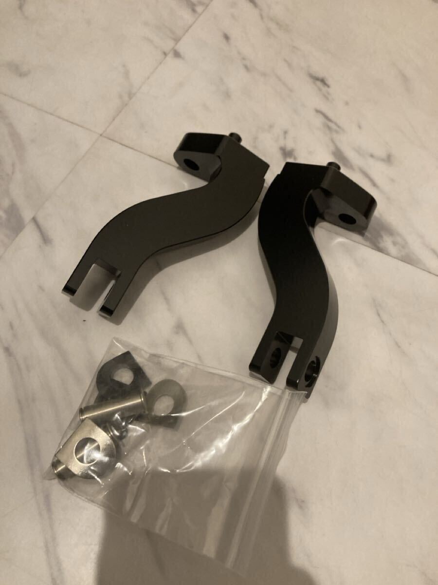 送料無料　即納　ハーレー　ツーリング　タンデム　ペグ　オス型　バガー　パッセンジャー　ブラック_画像1