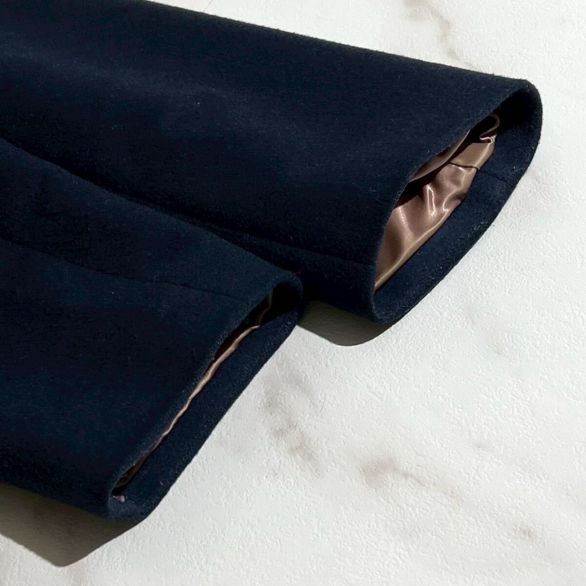 極美品/Lサイズ◎ Paul Smith 【紳士の品格】 ポールスミス 現行タグ チェスターコート ネイビー ロング ウール メンズ アウター 【140】_画像5