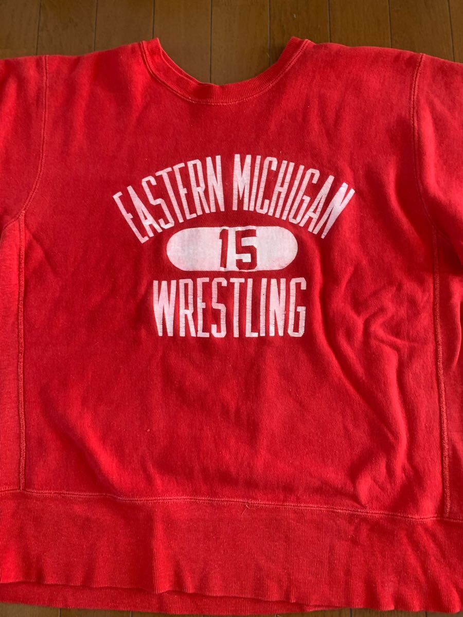 70’s 単色タグ　Champion REVERSE WEAVE スウェット チャンピオン リバースウィーブ 赤_画像1